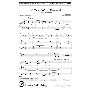 PAVANE O Come, O Come Emmanuel SATB arranged by Allan Robert Petker