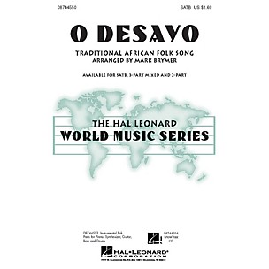 Hal Leonard O Desayo 2-Part Arranged by Mark Brymer