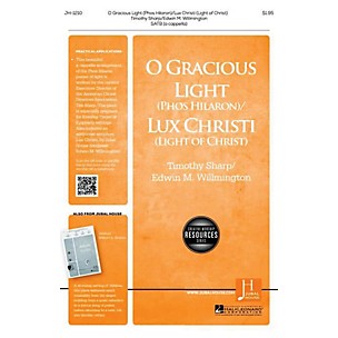 Jubal House Publications O Gracious Light/Lux Christi SATB a cappella composed by Timothy Sharp