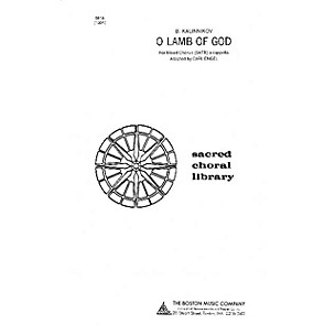 Music Sales O Lamb of God (Kalinnikov Engel) SATB