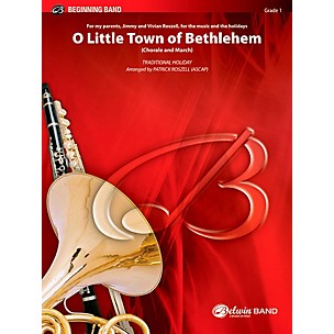 BELWIN O Little Town of Bethlehem Concert Band Grade 1 (Very Easy)