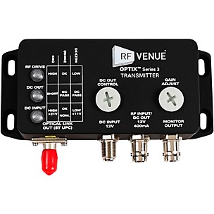 RF Venue OPTIX-S3 OPTIX Series 3 Dual Channel High Performance RF to Fiber Optic Conversion System, Includes 2x Transmitter Module & 2x Receiver Module