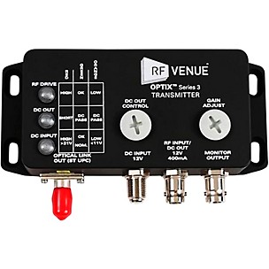 RF Venue OPTIX Series 3 RF to Fiber Optic Conversion System, Transmitter & Receiver