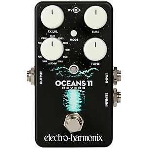 Electro-Harmonix Oceans 11 Digital Reverb Guitar Effects Pedal