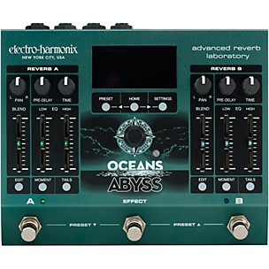 Electro-Harmonix Oceans Abyss Advanced Reverb Laboratory Effects Pedal