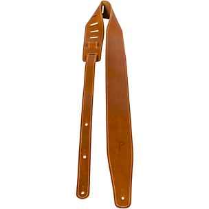 Perri's Oil Leather Guitar Strap With Contrast Stitching