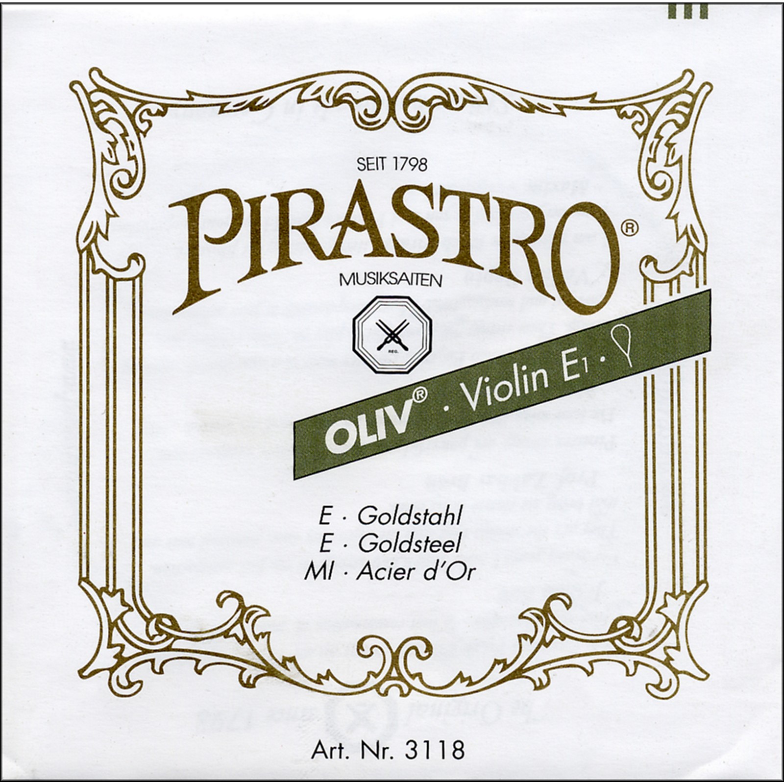 Pirastro Oliv Series Violin E String | Music & Arts