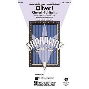 Hal Leonard Oliver Choral Highlights SAB Arranged by Roger Emerson
