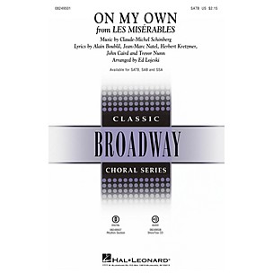 Hal Leonard On My Own (from Les Misérables) ShowTrax CD Arranged by Ed Lojeski