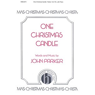 Hinshaw Music One Christmas Candle SATB composed by John Parker