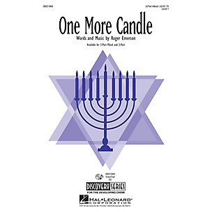 Hal Leonard One More Candle 3-Part Mixed composed by Roger Emerson