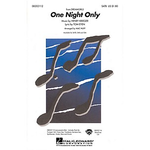 Hal Leonard One Night Only (from Dreamgirls) SATB arranged by Mac Huff
