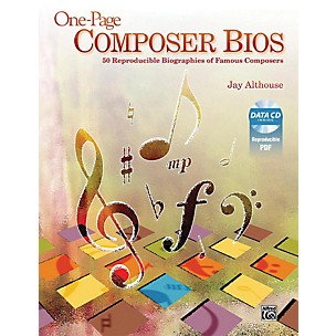 Alfred One-Page Composer Bios Book & Data CD
