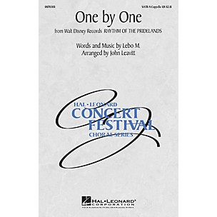 Hal Leonard One by One (from Rhythm of the Pridelands) SATB a cappella arranged by John Leavitt