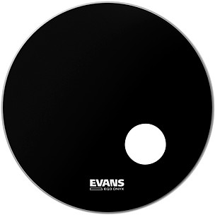 Evans Onyx Resonant Bass Drum Head