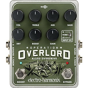 Electro-Harmonix Operation Overlord Overdrive Guitar Effects Pedal