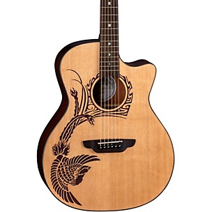 Luna Guitars Oracle Phoenix Grand Concert Acoustic-Electric Guitar