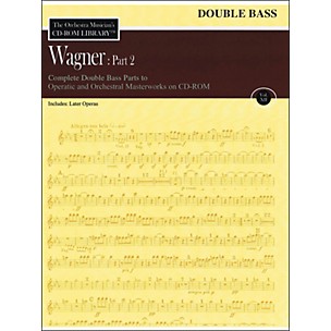 Hal Leonard Orchestra Musician's CD-Rom Library Vol 12 Wagner Part 2 Double Bass