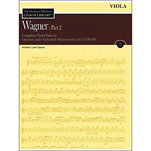 Hal Leonard Orchestra Musician's CD-Rom Library Vol 12 Wagner Part 2 Viola