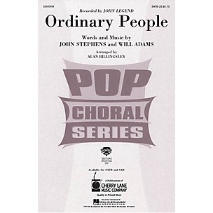 Hal Leonard Ordinary People ShowTrax CD by John Legend Arranged by Alan Billingsley
