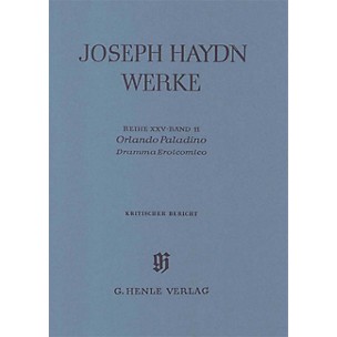 G. Henle Verlag Orlando Paladino - Dramma Eroicomico - 2nd and 3rd act, 2nd part Henle Edition Series Softcover