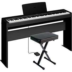 Yamaha P-143LXB 88-Key Digital Piano Bundle With Stand & Bench