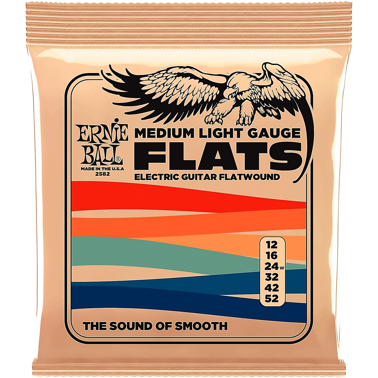 Ernie Ball P02582 Medium Light Flatwound Electric Guitar Strings | Music &  Arts