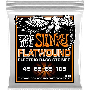 Ernie Ball P02813 Hybrid Slinky Flatwound Bass Strings