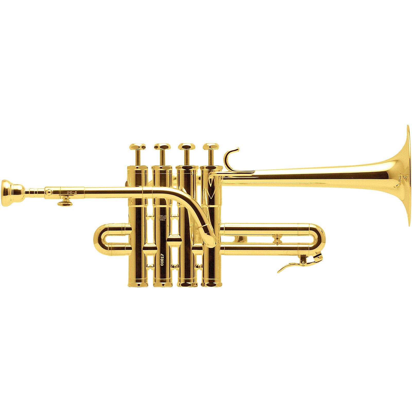 Wind Instrument Golden Ultimate Shining 4 Valve Brass Piccolo