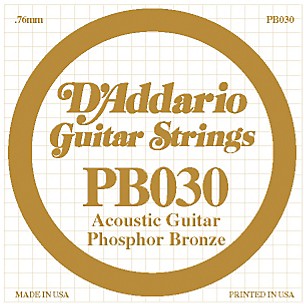 D'Addario PB030 Phosphor Bronze Acoustic Guitar Strings