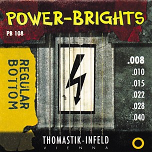 Thomastik PB108 Power-Brights Bottom Extra Light Guitar Strings