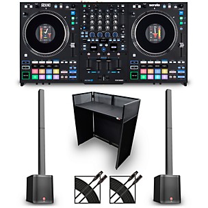 RANE PERFORMER Mobile DJ Bundle with DJ Booth and Line Arrays
