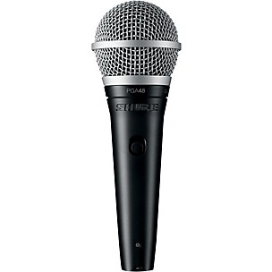 Shure PGA48-QTR Vocal Microphone with XLR to 1/4" Cable