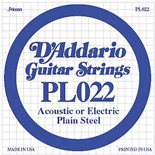 D'Addario PL022 Plain Steel Strings