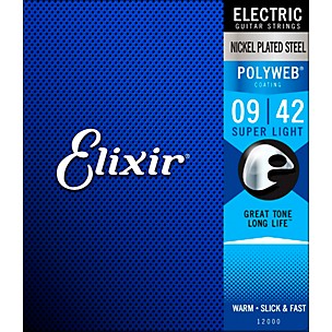 Elixir POLYWEB Super Light (9-42) Electric Guitar Strings
