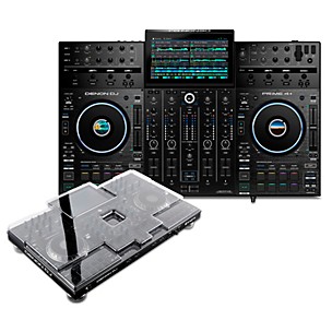 Denon DJ PRIME 4+ and Decksaver Cover Bundle