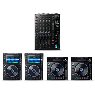 Denon PRIME Package With X1850 Mixer, Two SC6000 and Two LC6000 Media Players