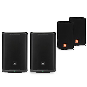 JBL PRX915 15" Powered Speaker Pair Package With Water-Resistant Covers