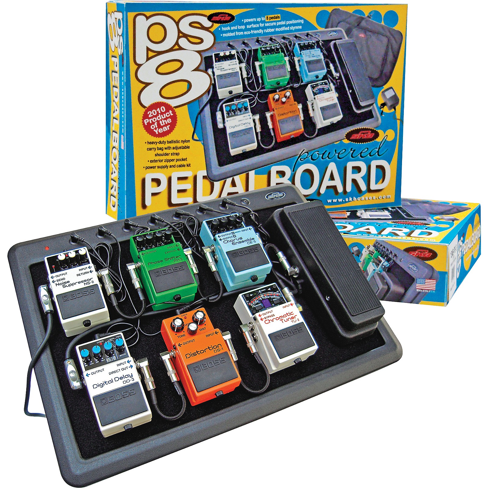 SKB PS-8 8-Port 9VDC Powered Pedalboard | Music & Arts