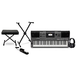 Yamaha PSR-I500 61-Key Portable Keyboard Essentials Bundle