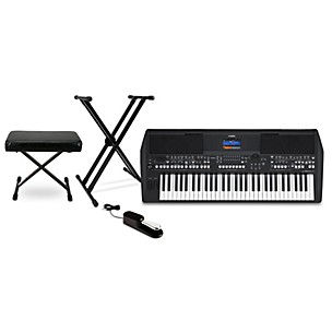 Yamaha PSR-SX600 61-Key Entry-Level Arranger Keyboard Essentials Bundle