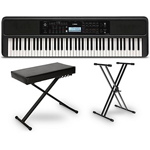 Yamaha PSREW320 76-Key Portable Keyboard Essentials Bundle