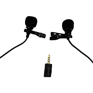BK Media PV550-C Dual-Head Lavalier Microphone