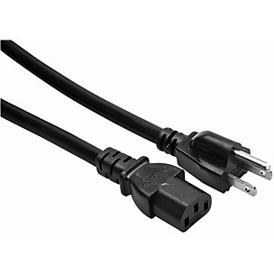 Hosa PWC408 14 AWG Grounded Power Cord, IEC C13 to NEMA 5-15P