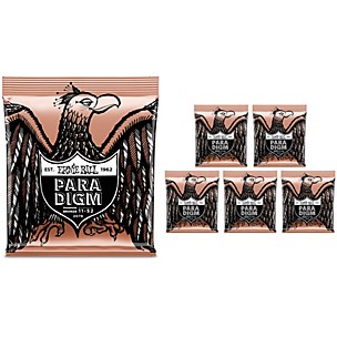 Ernie Ball Paradigm Phosphor Bronze Acoustic Guitar Strings, Light (6-Pack)