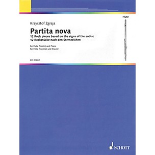 Schott Partita Nova (12 Rock Pieces Based on the Signs of the Zodiac Flute and Piano) Woodwind Series