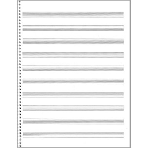 10-Staff Manuscript Paper (Blank)