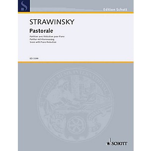 Schott Pastorale For Soprano Score   ** Schott Series