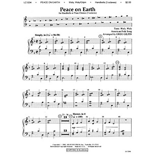 Shawnee Press Peace on Earth Handbell Acc Arranged by Greg Gilpin