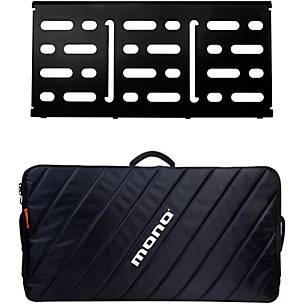 MONO Pedalboard Large, Black and Pro Accessory Case 2.0, Black